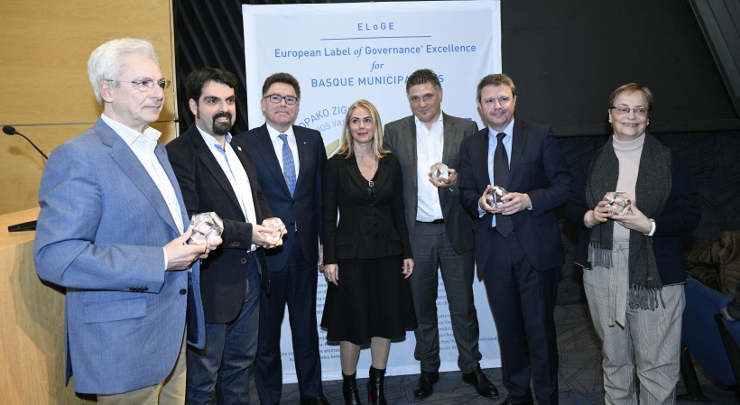 Irun, Urnieta, Basauri, Ermua y Leioa obtienen el  Sello Europeo de Excelencia en Gobernanza 2017